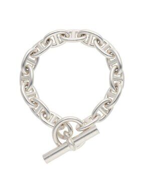 Hermes Chaine D'ancre MM Silver Bracelet